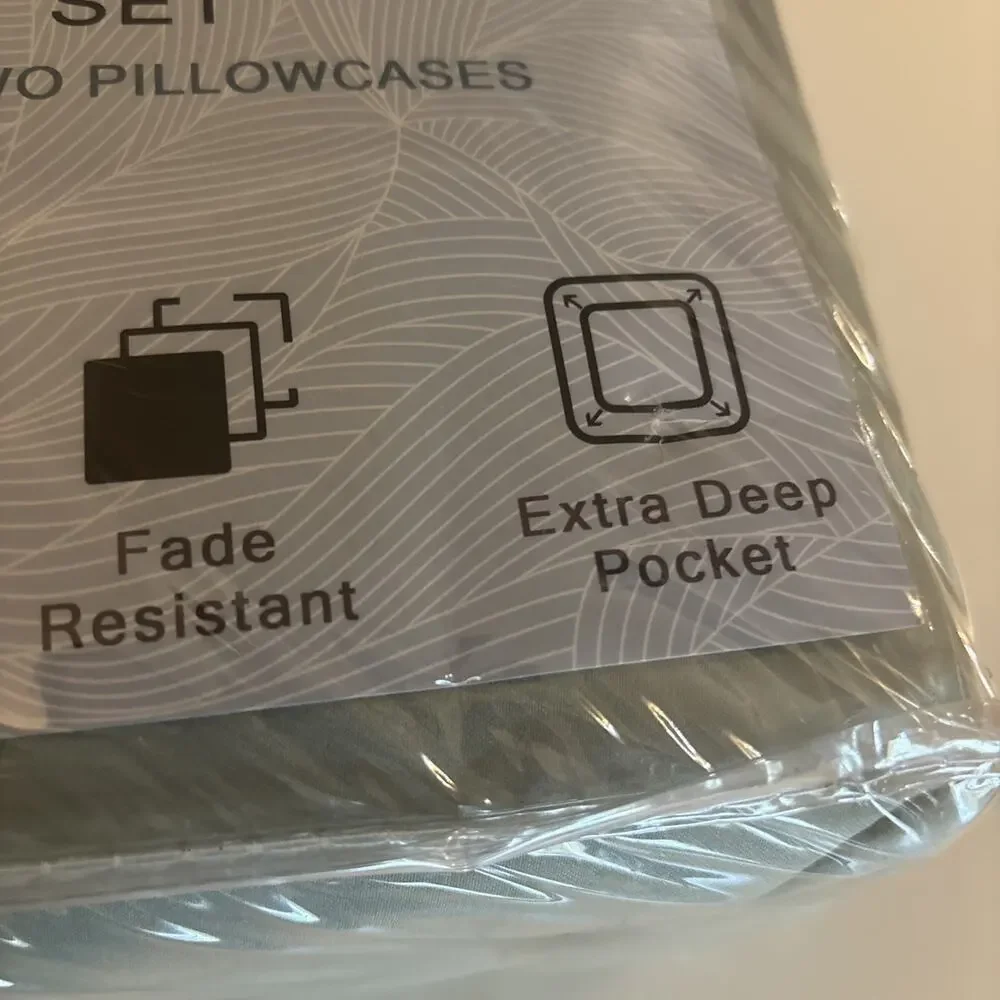 Andency King Size Sheets Set 4 Pieces, Sage Green New In Package